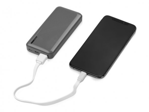 Внешний аккумулятор Evolt Mini-10, 10000 mAh, серый 