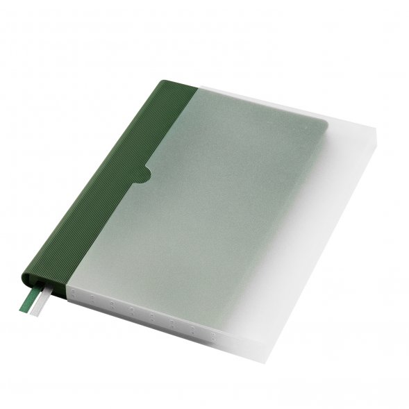 Ежедневник Rain недатированный, зеленый 