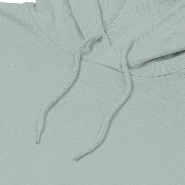 Толстовка с капюшоном унисекс Hoodie, серо-зеленая 