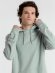 Толстовка с капюшоном унисекс Hoodie, серо-зеленая 
