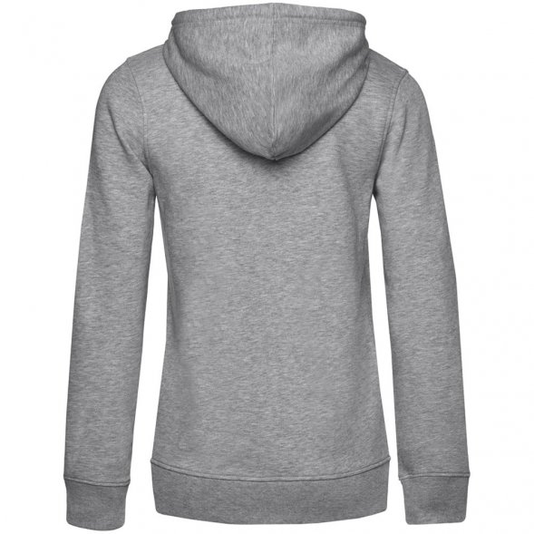 Толстовка на молнии с капюшоном женская BNC Inspire (Organic), серый меланж 