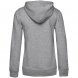 Толстовка на молнии с капюшоном женская BNC Inspire (Organic), серый меланж 