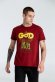 Футболка A God is High, гранатово-красная 