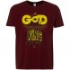 Футболка A God is High, гранатово-красная 