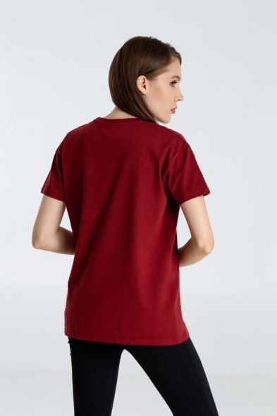 Футболка A God is High, гранатово-красная 