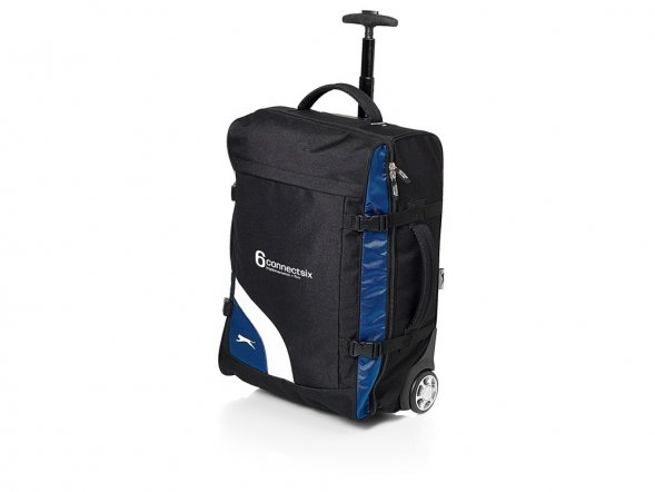 Сумка Wembley на роликах, черный/синий 