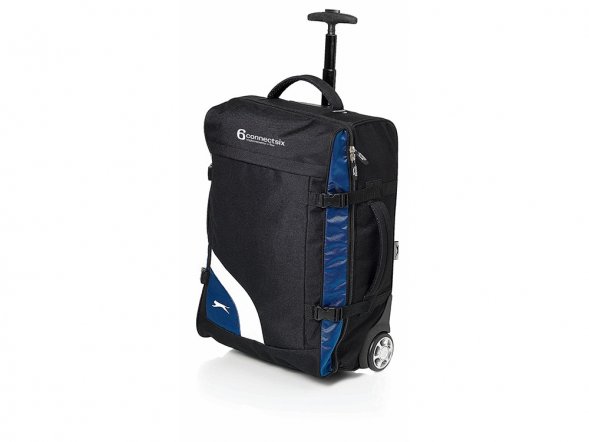 Сумка Wembley на роликах, черный/синий 