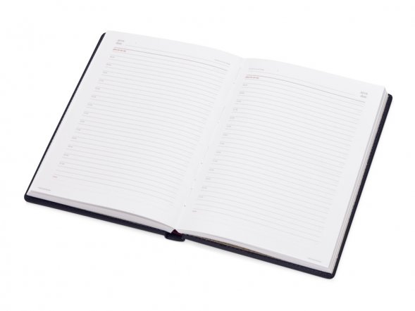 Ежедневник недатированный А5 Velvet, темно-синий Navy 