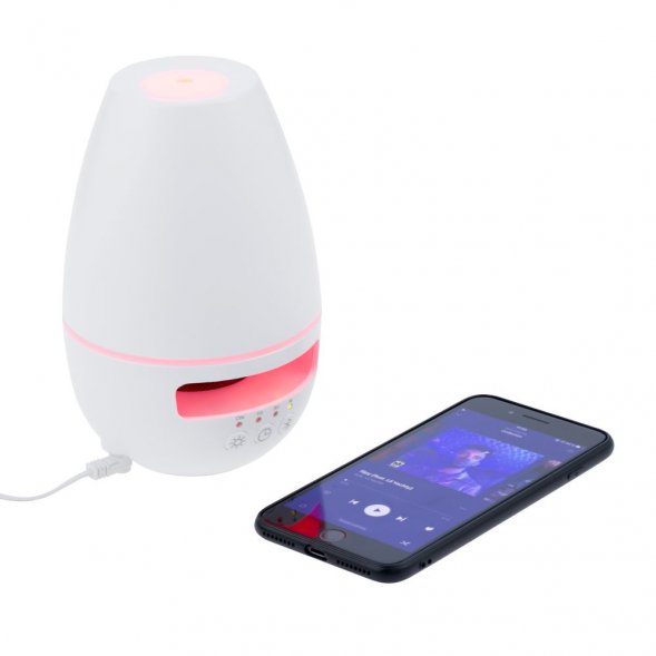 Увлажнитель с колонкой и подсветкой tuneMist, белый 