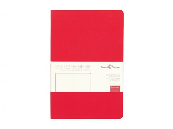 Ежедневник недатированный А5 Megapolis Color Flex, красный 