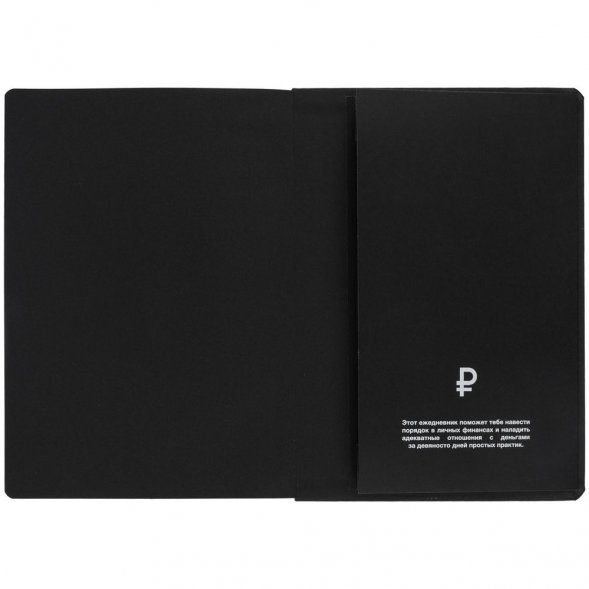 Ежедневник «Финансовая грамотность», недатированный, черный 