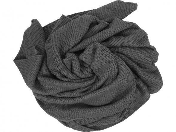 Плед акриловый Chain, темно-серый (Р) 