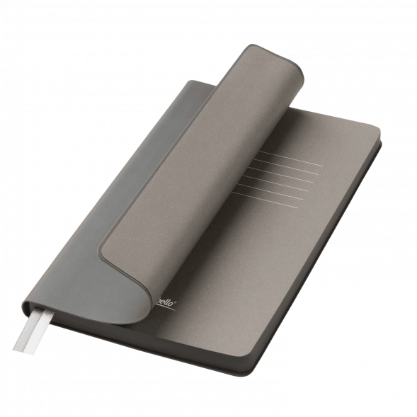 Ежедневник Moon river недатированный, серый 