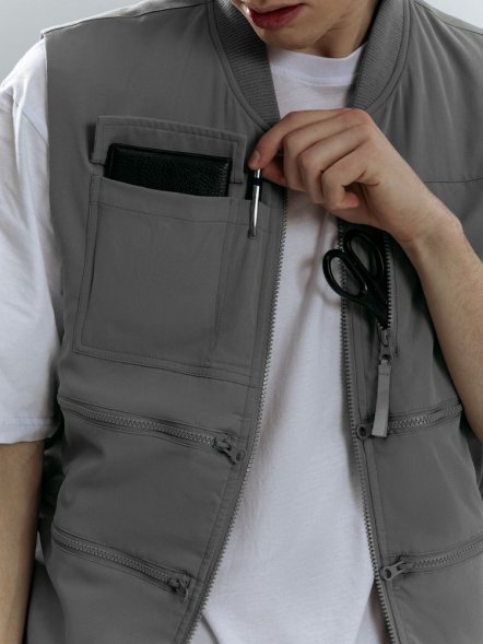 Жилет Hard Work, серый 