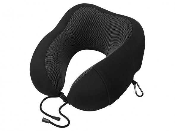 Подушка Dream с эффектом памяти, с кармашком, черный 