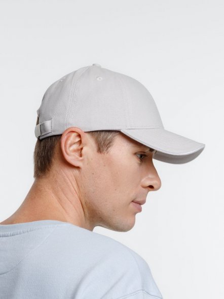 Бейсболка Spiker, серая с белым 