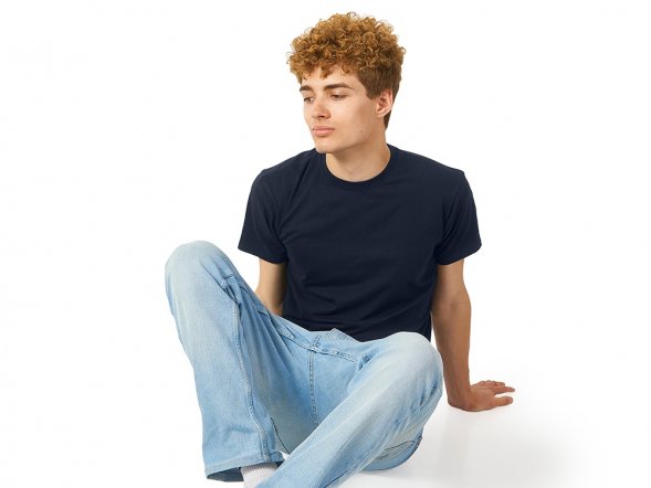 Футболка Heavy Super Club с боковыми швами, мужская, темно-синий 