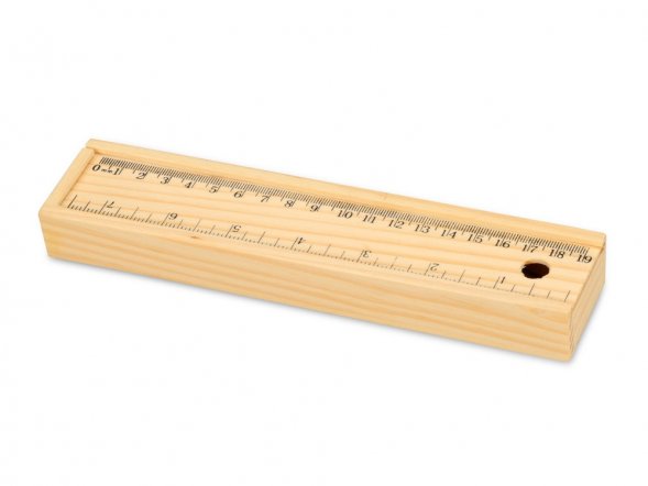 Набор из 8 карандашей в пенале с линейкой 