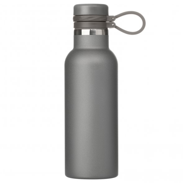 Термобутылка вакуумная герметичная Modena, серая, гладкое покрытие 