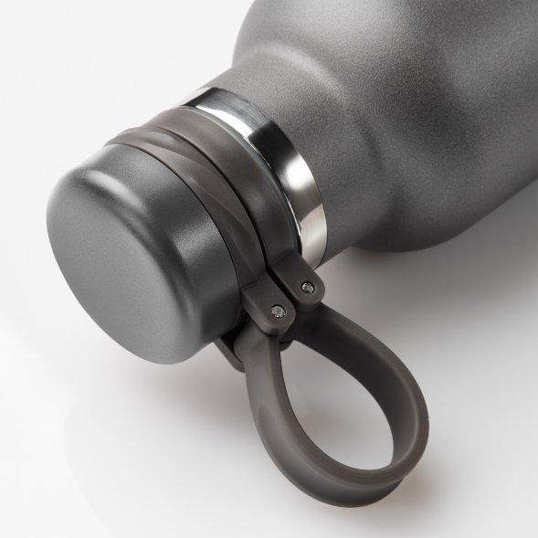 Термобутылка вакуумная герметичная Modena, серая, гладкое покрытие 