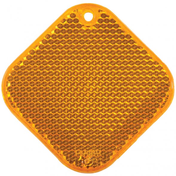 Светоотражатель «Квадрат», оранжевый 