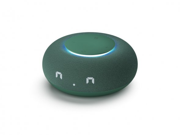 Умная колонка VK Капсула Мини с голосовым помощником Марусей, хвойный зеленый 