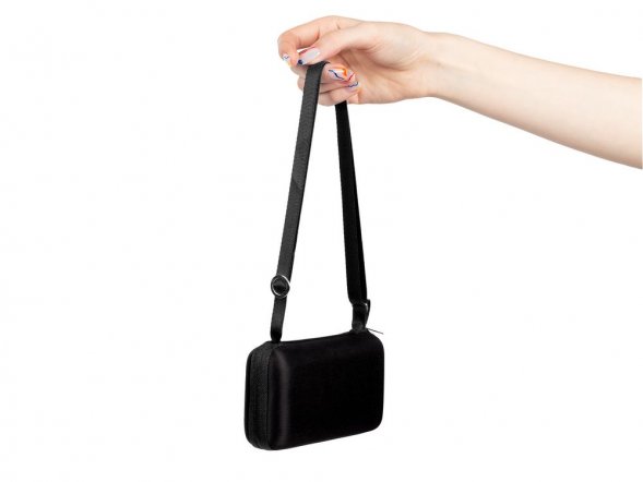 Зонт складной Color Action, в кейсе, черный 