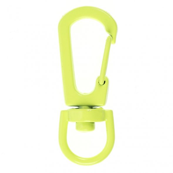 Застежка-карабин Snap Hook, S, желтый неон 