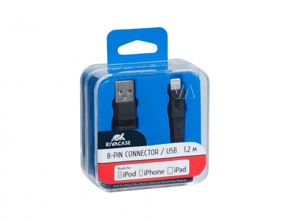 Кабель Lightning MFi 1.2м BK12, черный 