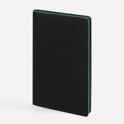 Ежедневник Trait, недатированный, черный с зеленым