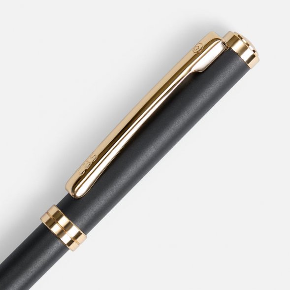 Ручка шариковая Delgado, матовая черная 