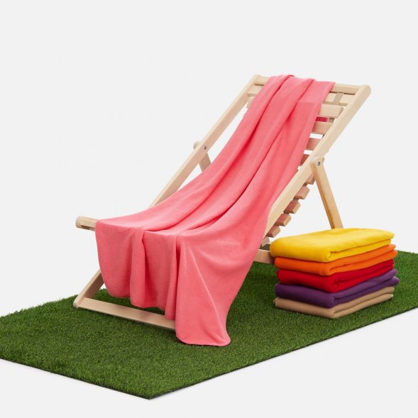 Флисовый плед Warm&amp;amp;Peace, розовый (коралловый) 