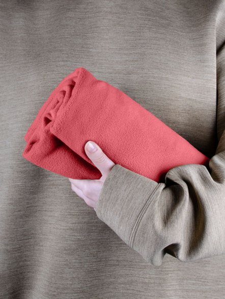 Флисовый плед Warm&amp;amp;Peace, розовый (коралловый) 