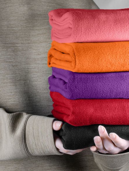 Флисовый плед Warm&amp;amp;Peace, розовый (коралловый) 