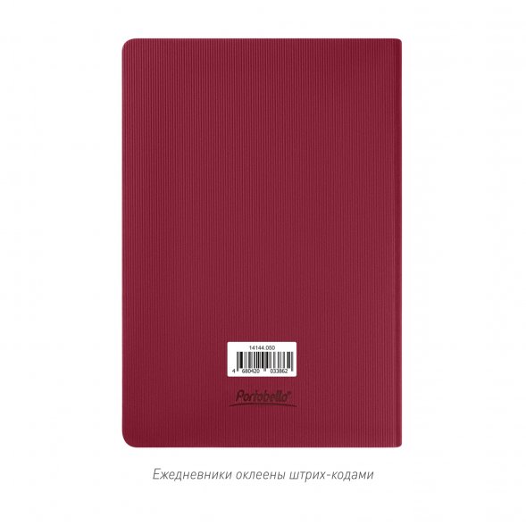 Ежедневник Rain недатированный, бургунди 