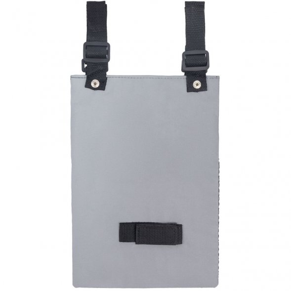 Велосумка Manifest из светоотражающей ткани, серая 