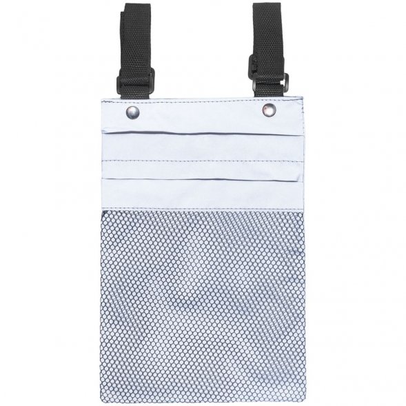 Велосумка Manifest из светоотражающей ткани, серая 