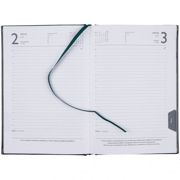 Ежедневник Baza, датированный, зеленый 