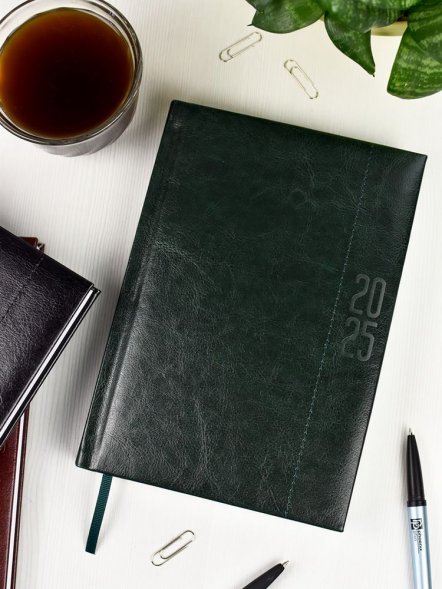 Ежедневник Baza, датированный, зеленый 