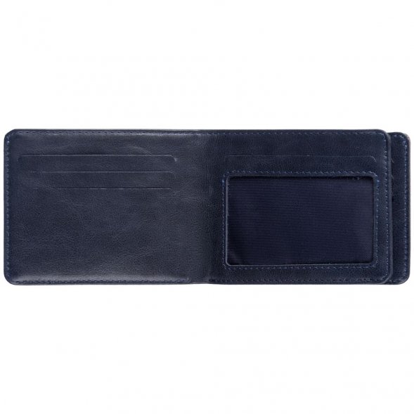 Портмоне inCase, серое с синим 