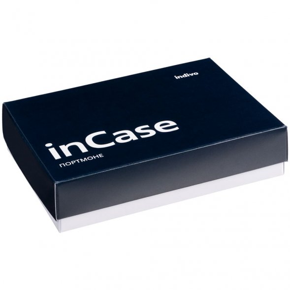 Портмоне inCase, серое с синим 