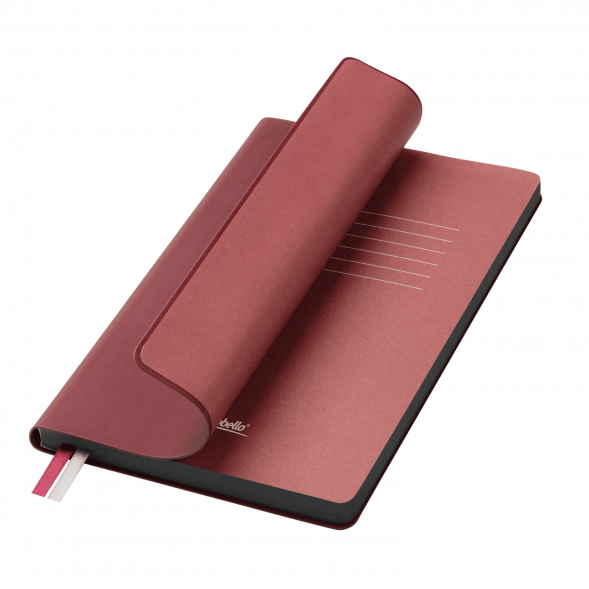 Ежедневник Moon river недатированный, бургунди 