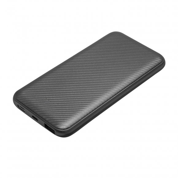 Внешний аккумулятор Carbon PB 10000 mAh, графитовый металлик 
