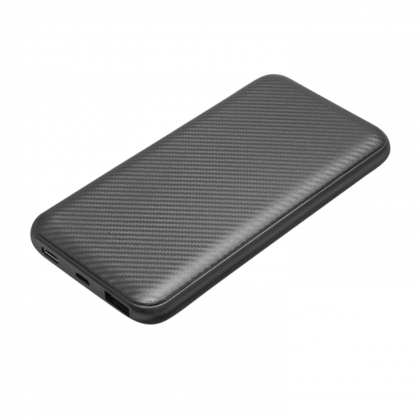 Внешний аккумулятор Carbon PB 10000 mAh, графитовый металлик 