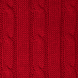 Плед Fado вязаный, красный (без подарочной коробки) 