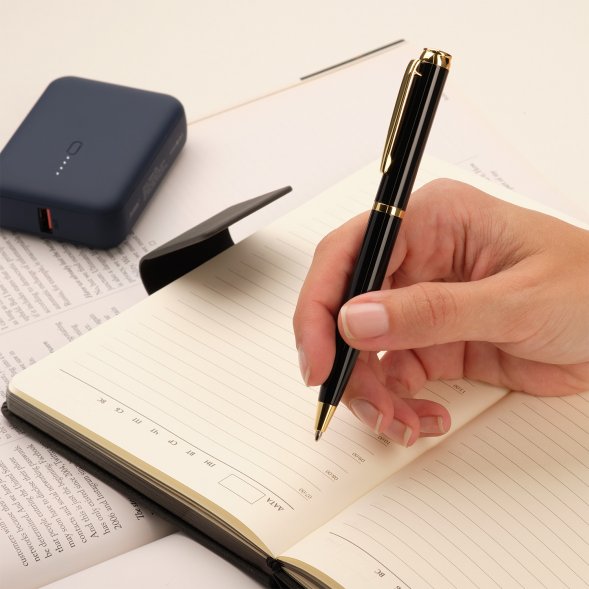 Шариковая ручка Sonata BP, черная/позолота 