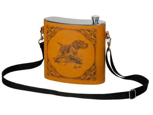 Фляга 510 (рыжая кожа), 1,5 л 