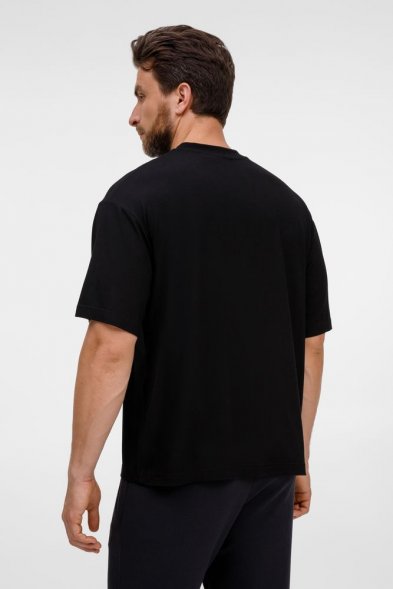 Футболка оверсайз унисекс Lavinia, черная 