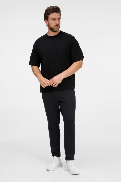 Футболка оверсайз унисекс Lavinia, черная 