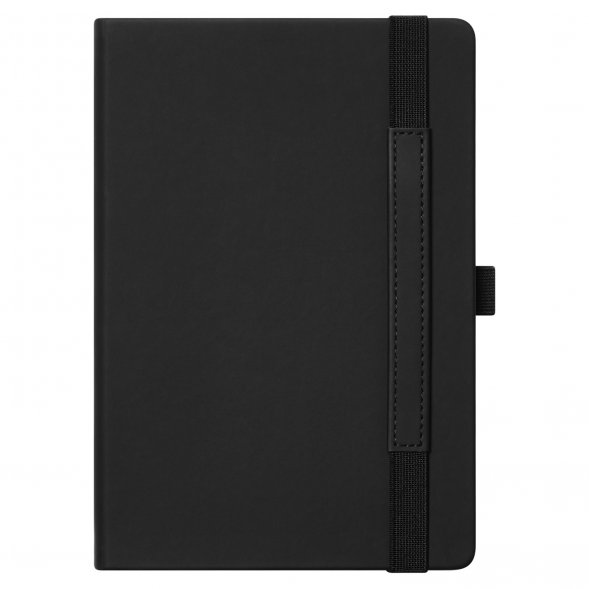 Ежедневник Alpha недатированный, черный/черный 